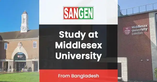 Study at Middlesex University, UK from Bangladesh