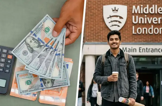 Middlesex University students living costs