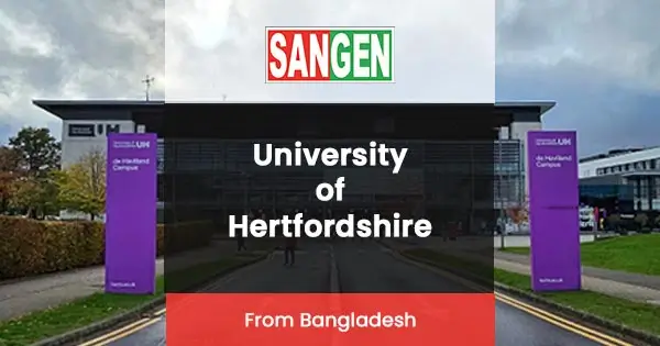 Study at the University of Hertfordshire from Bangladesh